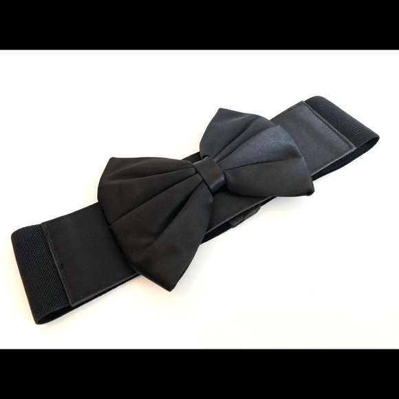 black bow belts for dresses